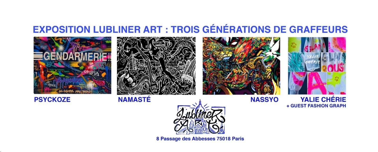 Exposition permanente à la galerie Lubliner ART : Trois générations de graffeurs 1