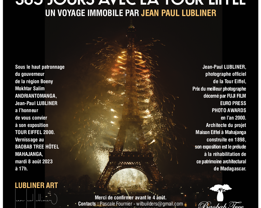 365 jours avec la Tour Eiffel, un voyage immobile par Jean-Paul Lubliner