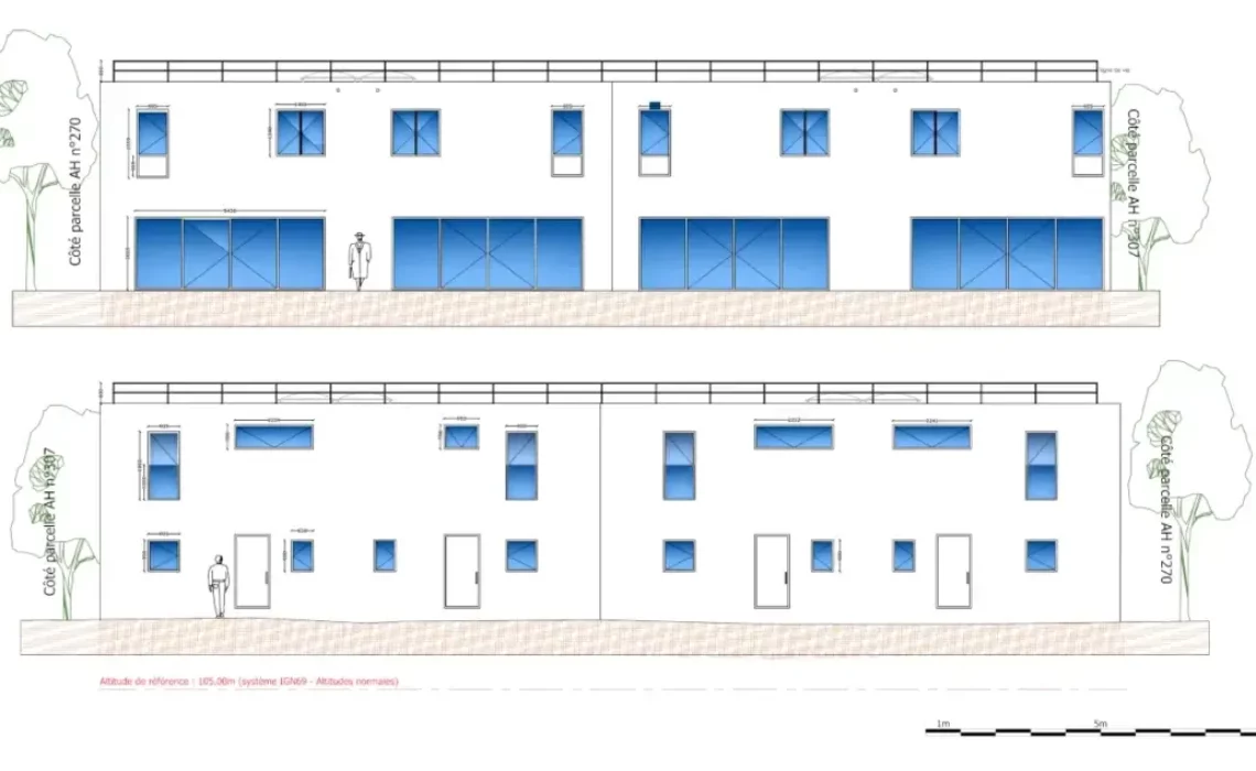 copropriété de 4 maisons en cours de construction à Bouffémont-planA