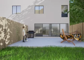 copropriété de 4 maisons en cours de construction à Bouffémont1