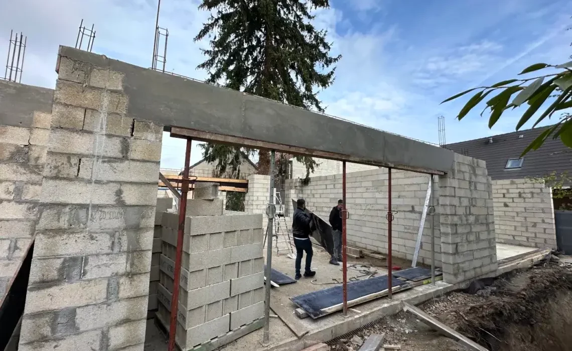 copropriété de 4 maisons en cours de construction à Bouffémont6